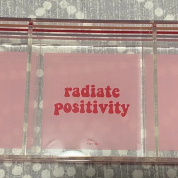 XO Sienna Desk Tray "Radiate Positivity" - Picture 3 of 5